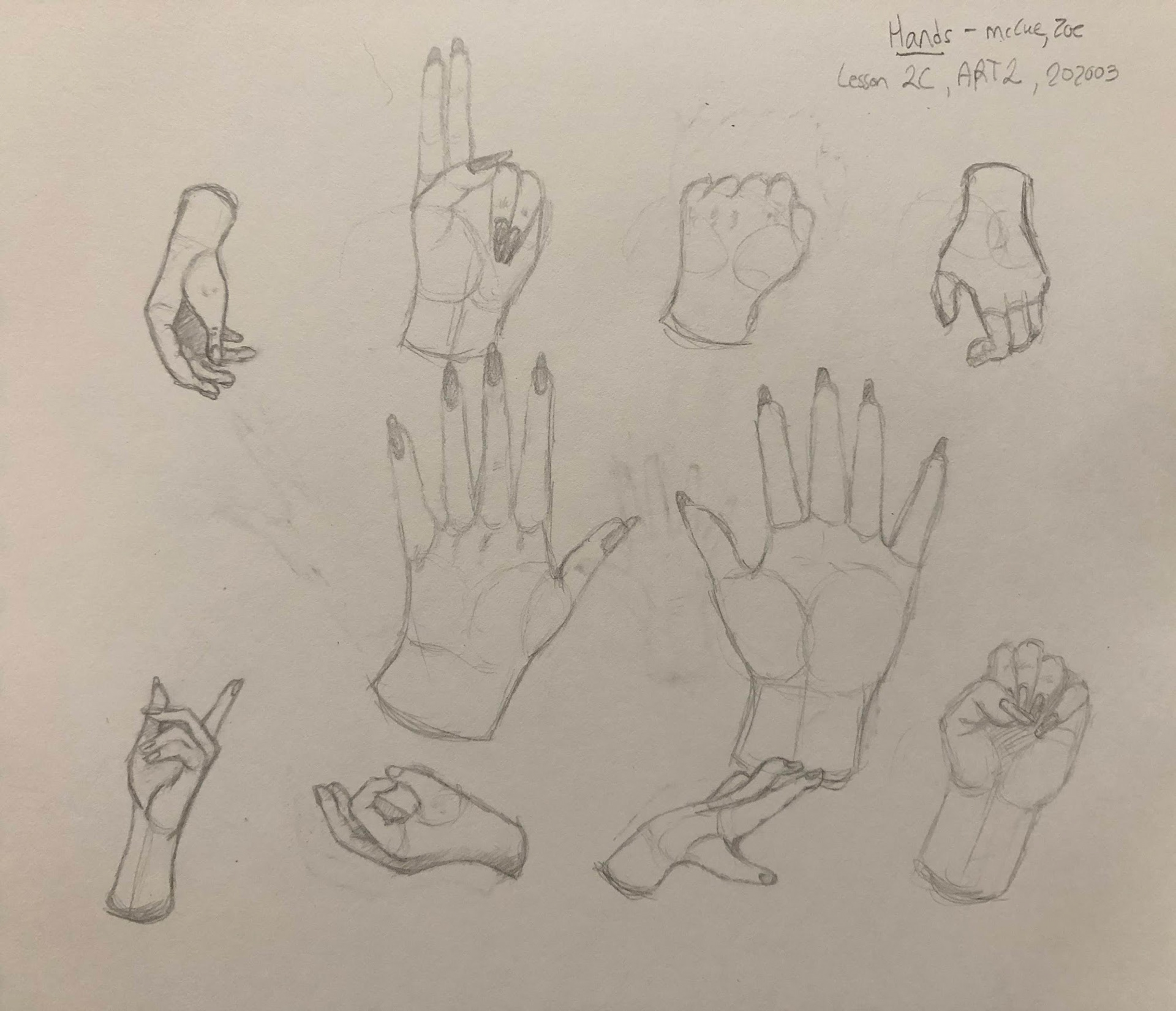 Hand studies