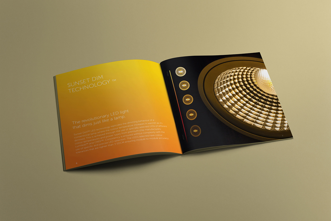 Light print. Design Technology Brochure. Brochure Steppler. Hi end Brochure Design. Design Brochure for smartphone.