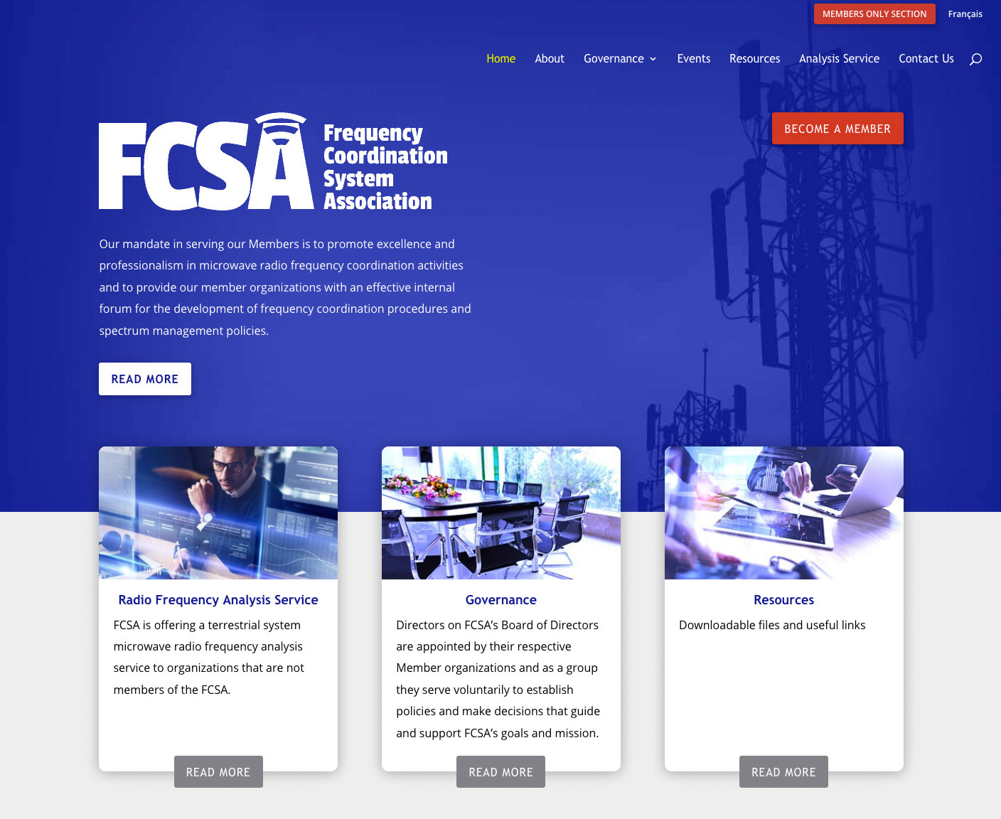 FCSA Desktop site