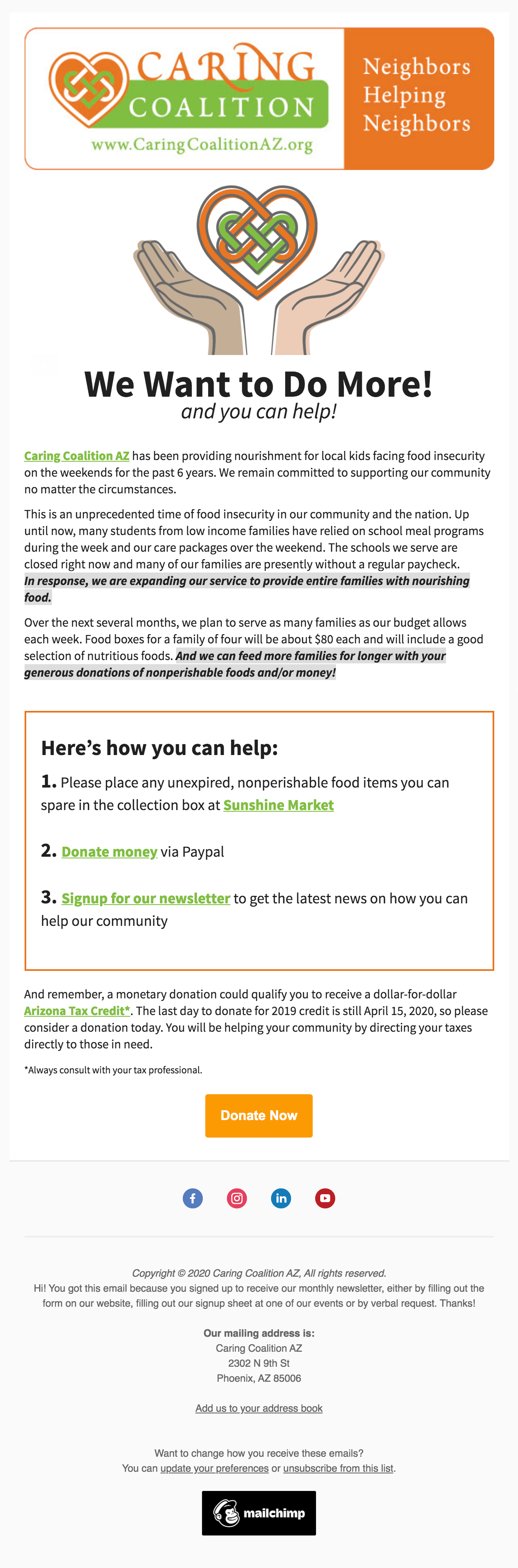 Newsletter email
