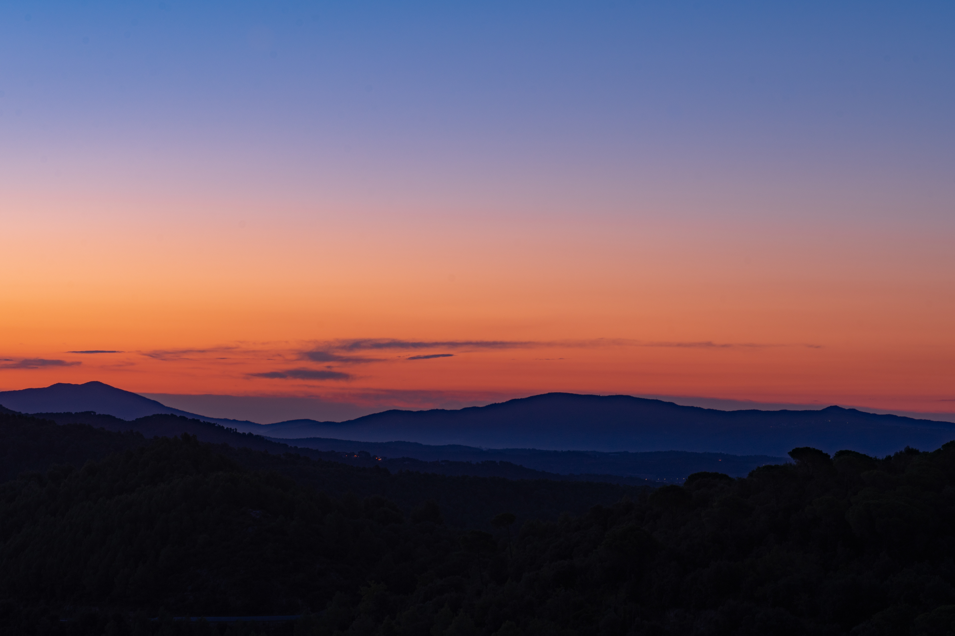 Amanecer desde Sant Feliu de Codines