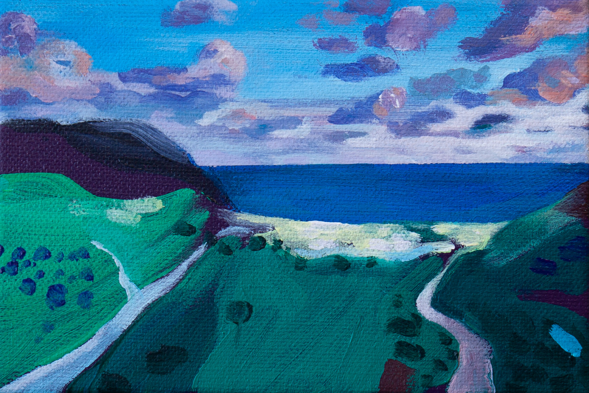 Spanjedroom, acrylic on canvas, 18 x 12 cm