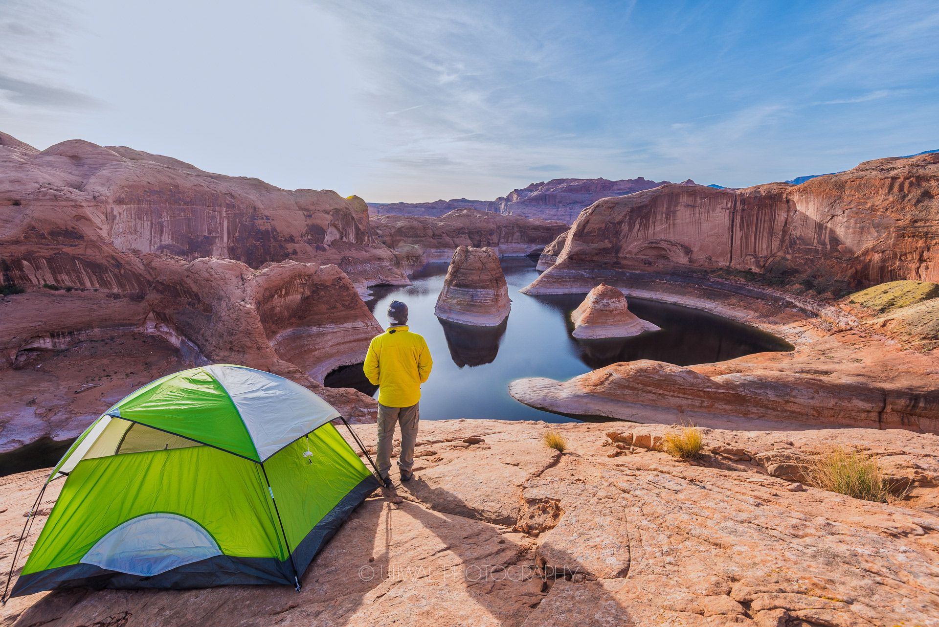Enjoying the incredible view of Reflection Canyon in Arizona USA