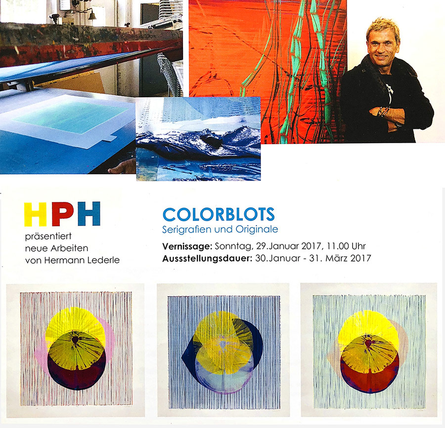 HPH EXHIBITION OF COLORBLOTS SERIGRAPH BY HERMANN LEDERLE 2017