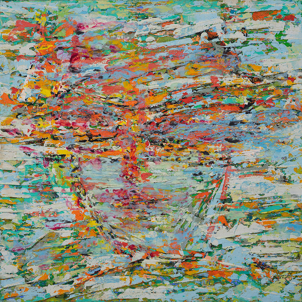 HEADLINE NO.2 oil on canvas, 20 by 20 inches, 2007