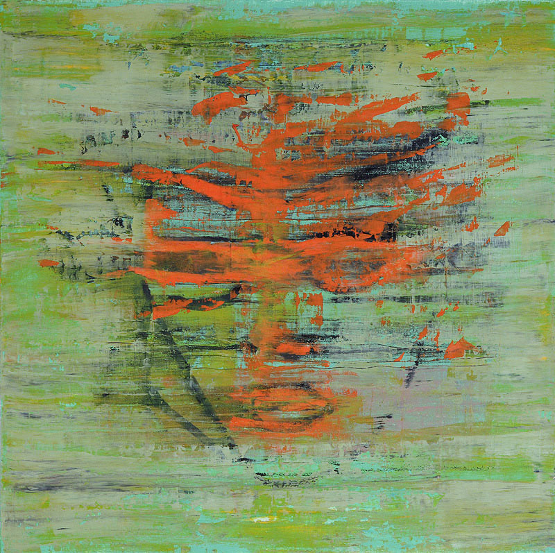 DREAM HEAD NO.1 oil on canvas, 20 by 20 inches, 2003,HERMANN LEDERLE