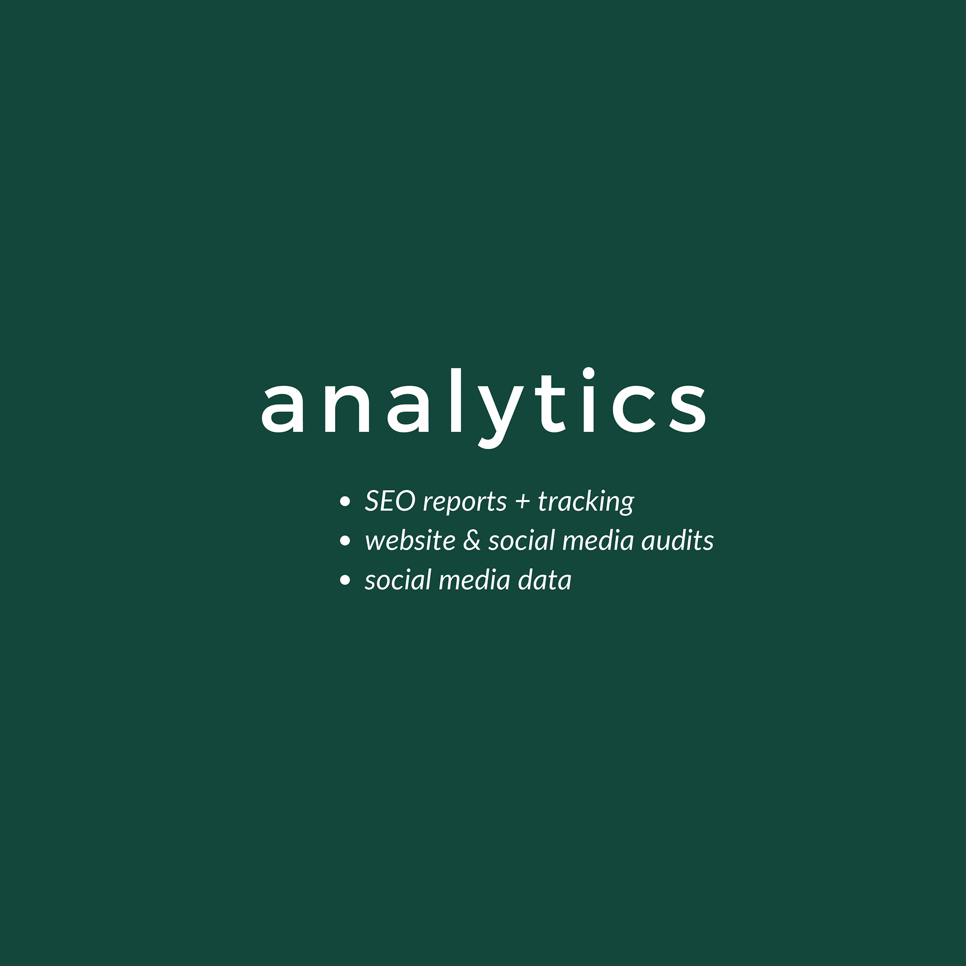 Marketing Analytics and Reporting Data Services