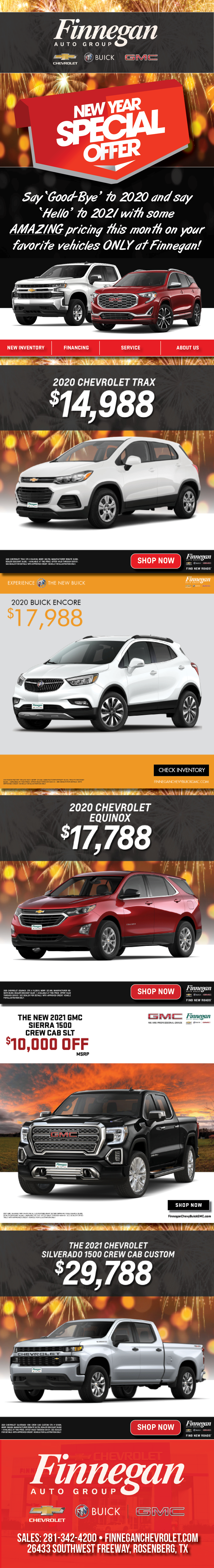 Monthly E-Mail Blast Example