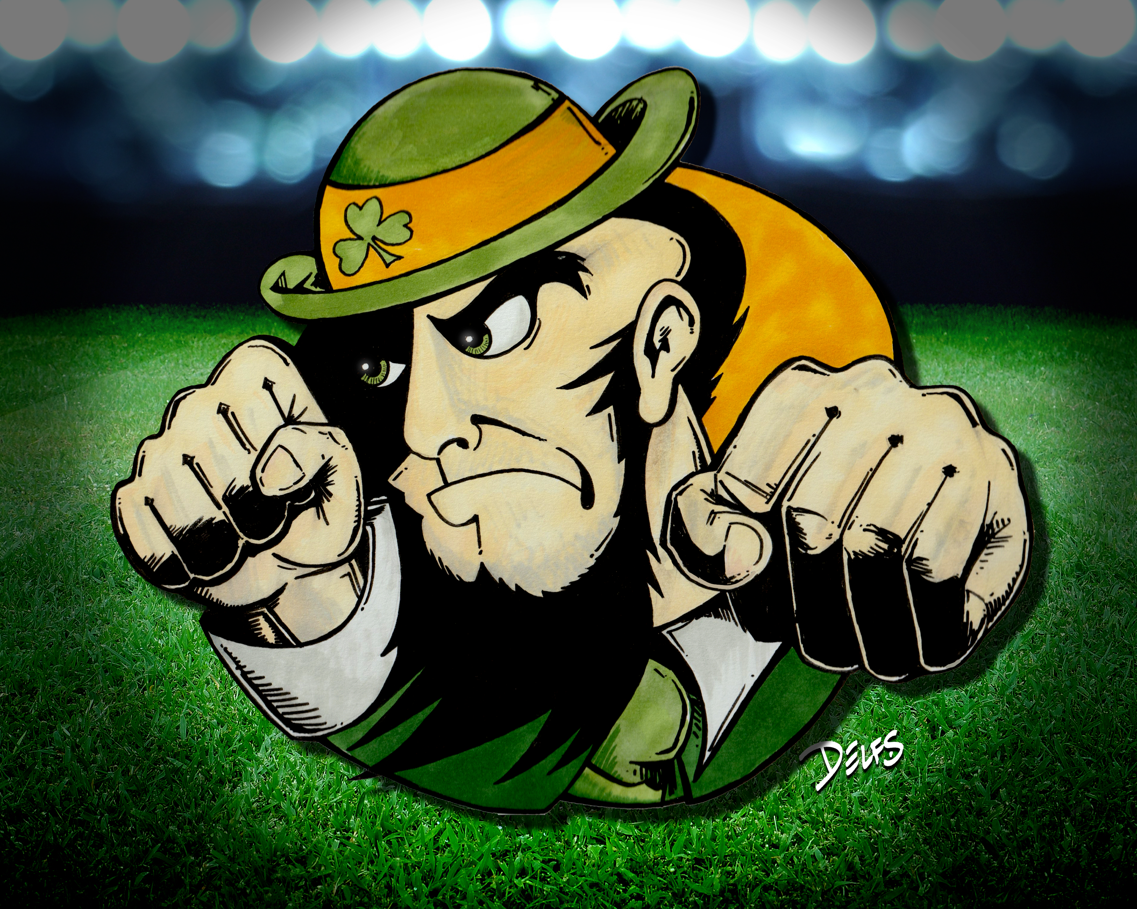 Notre Dame Hand Drawing