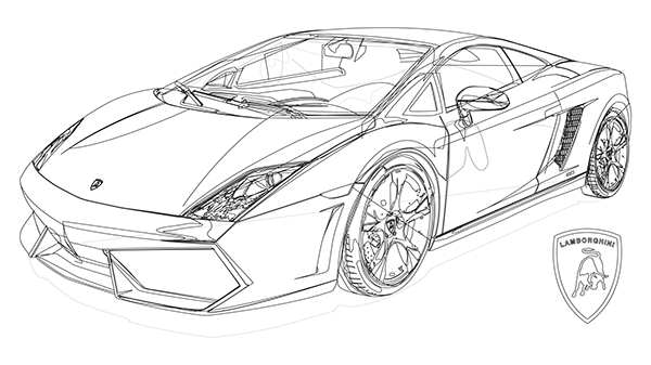 VertigoPrints.com - Lamborghini Illustration