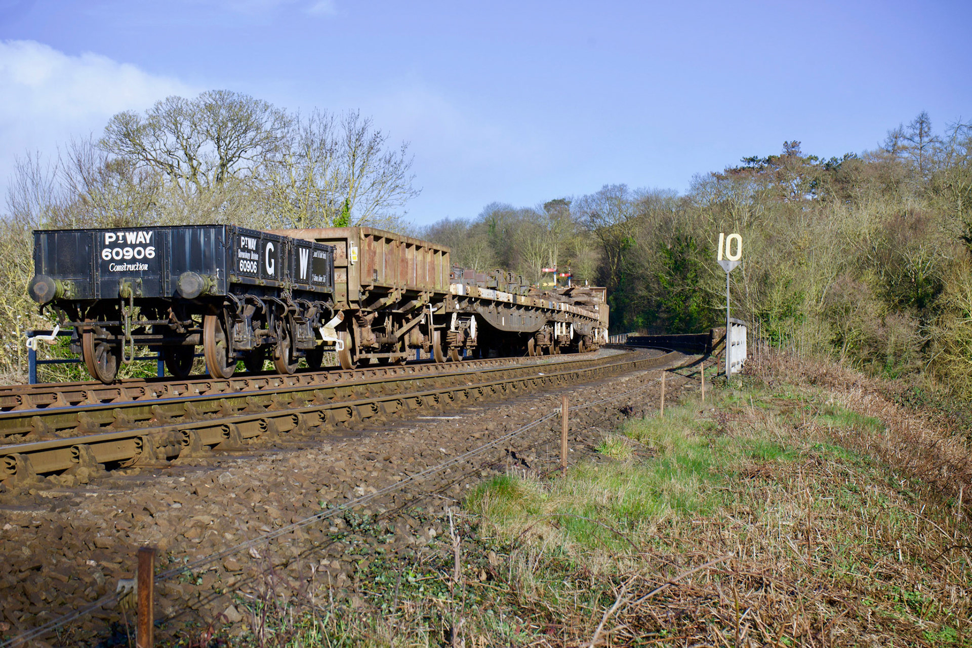 Wagons, south of Bewdley