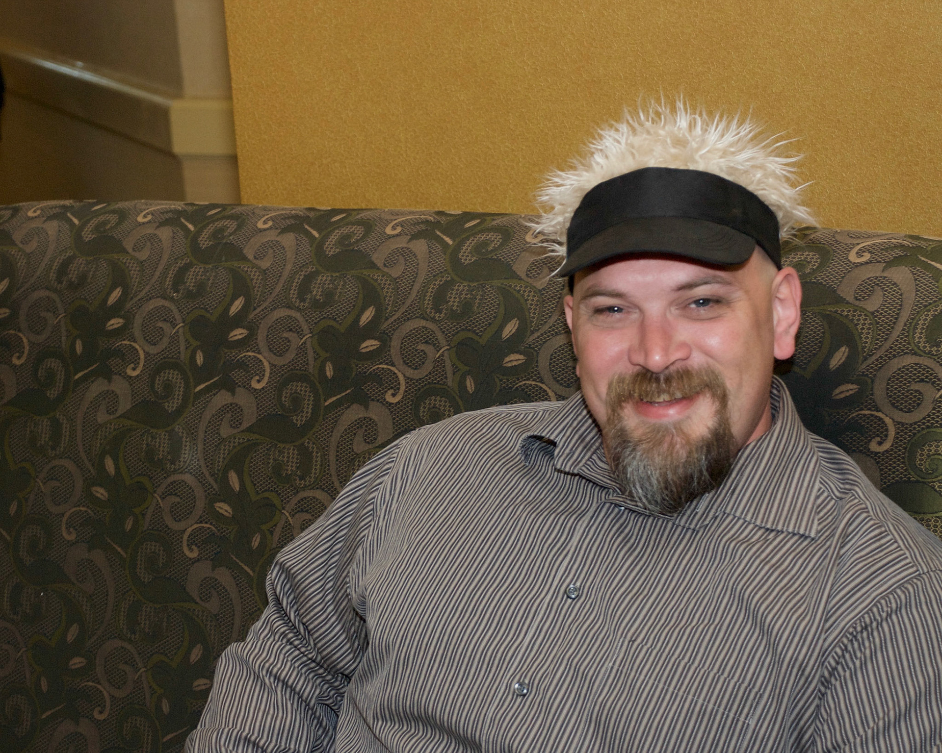 Josh experiments with hair!