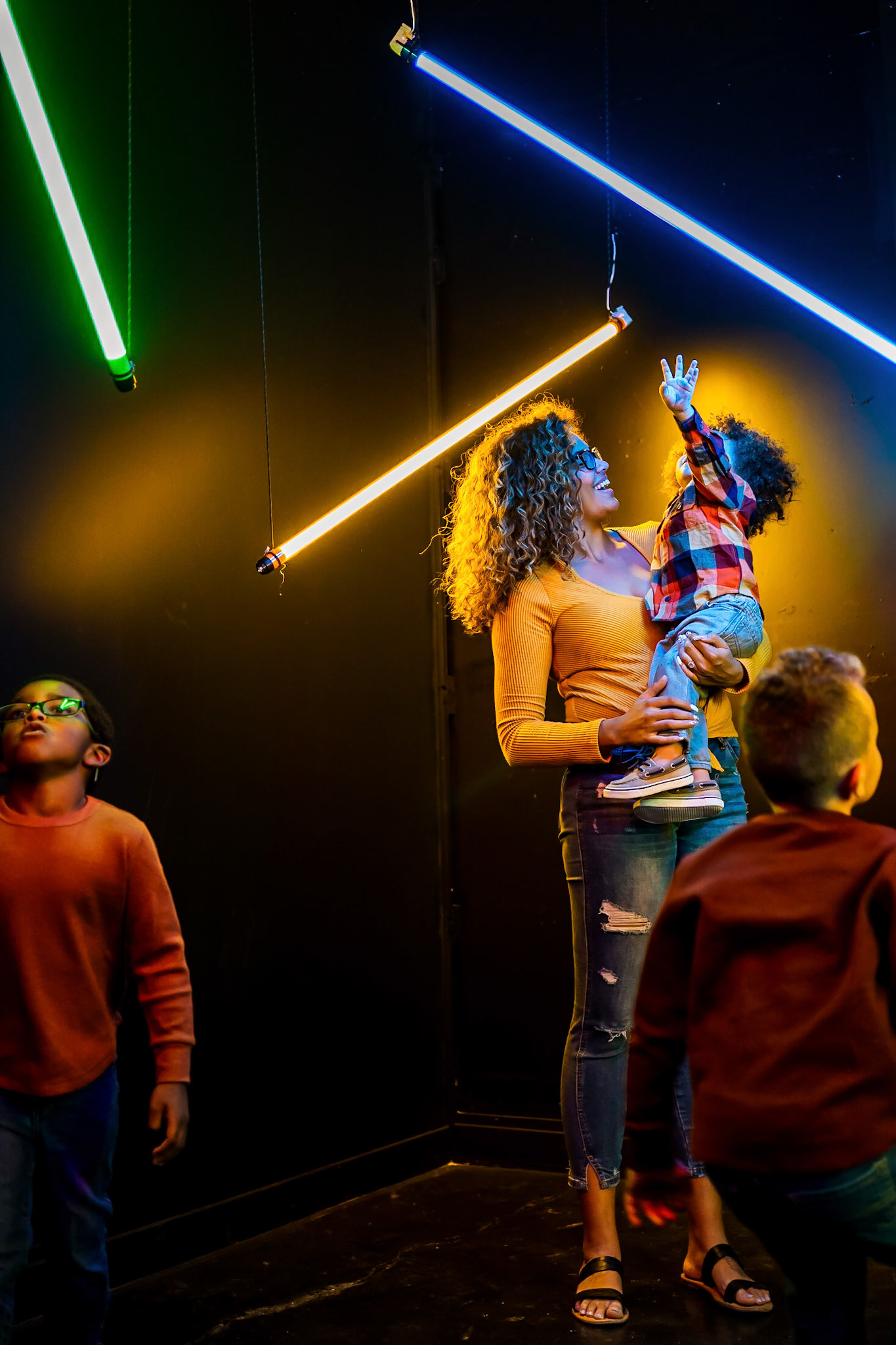 Fun family portraits at Wonder Wonder in Boulder, CO
