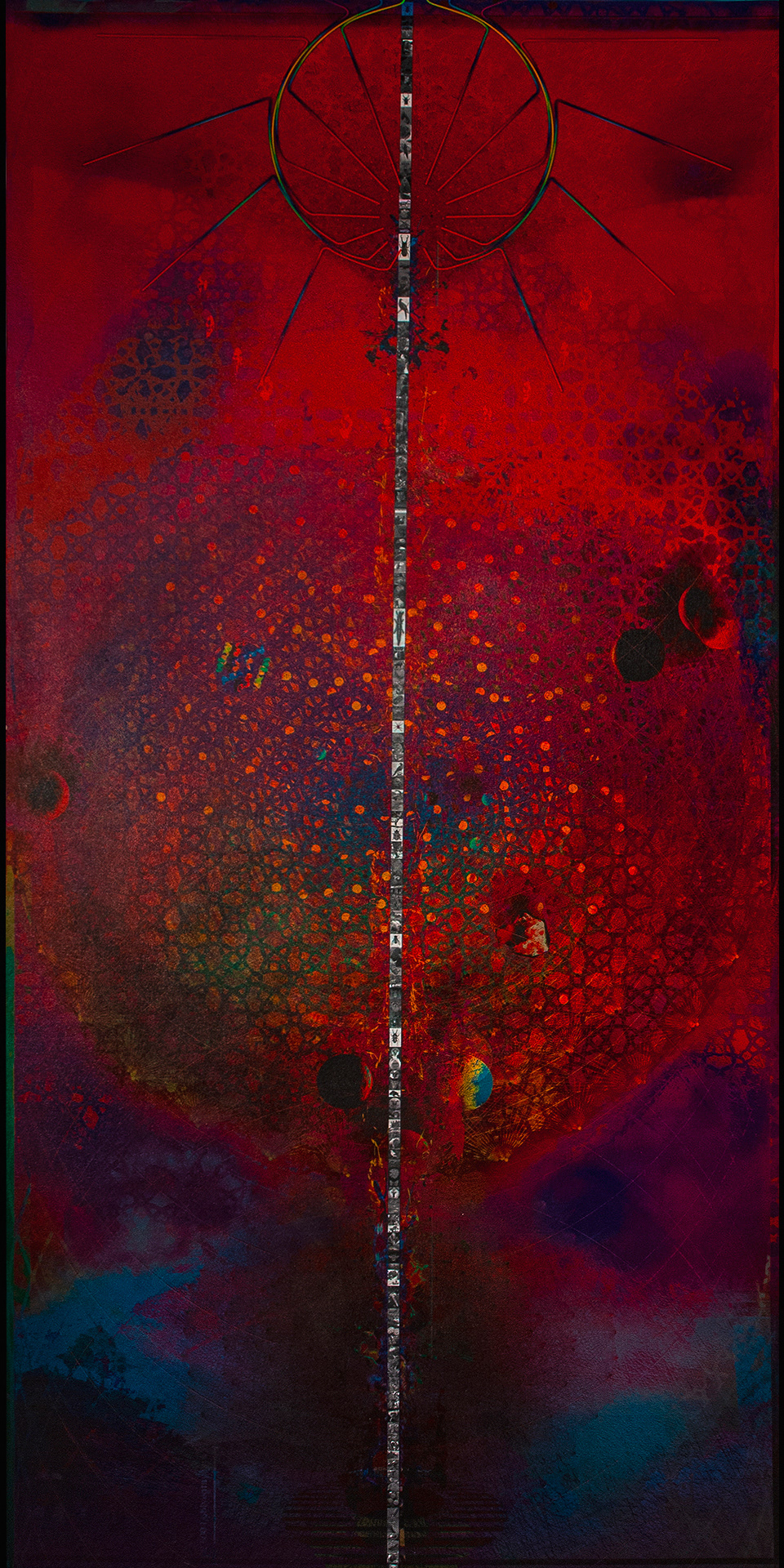 "A Synoetic System #5", archival pigment print on canvas, 44x22 inches, 2019