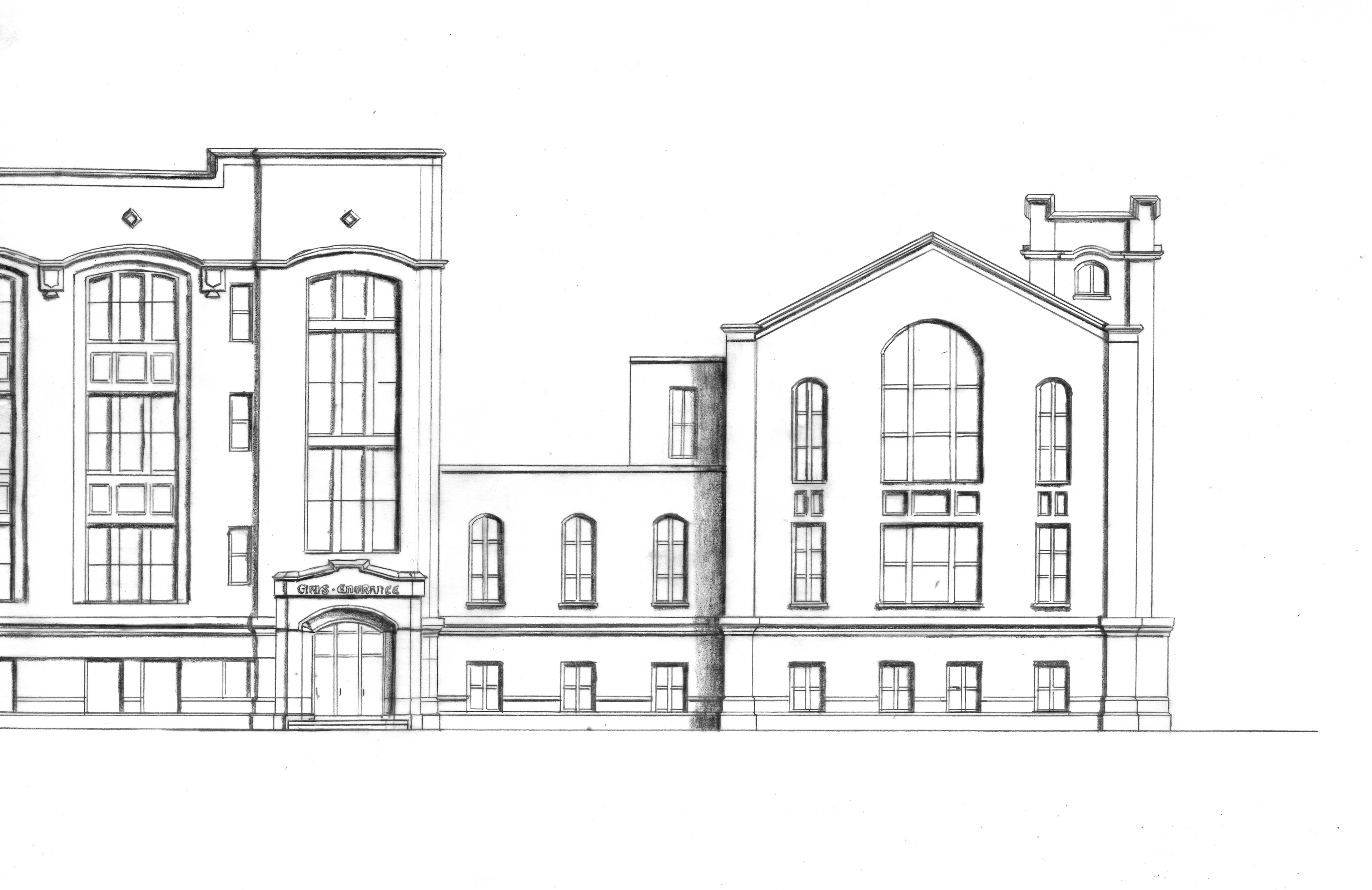 West Elevation - South Addition