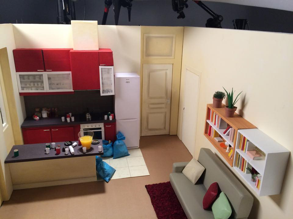 Model set of "Decibels" a short-film by Léo Verrier (prod : Miyu productions)