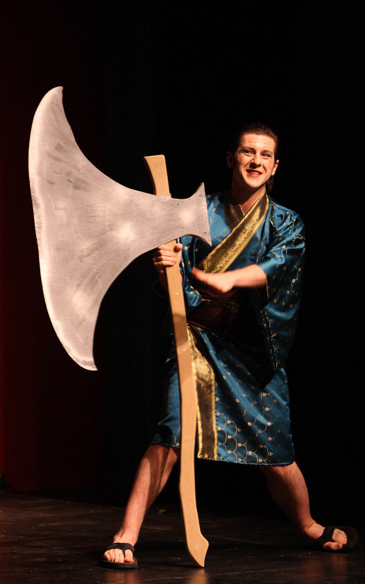 Another cheerful scene from The Mikado, February 2008.