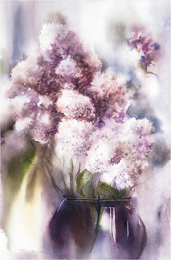 Именины сердца, акварель