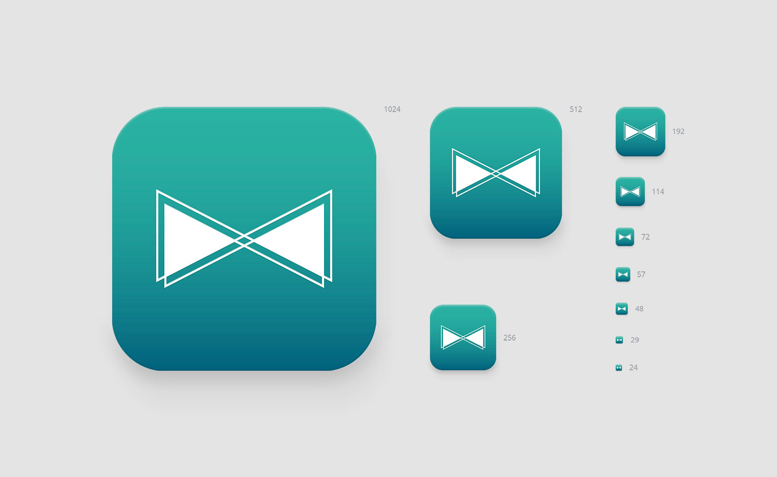 App icon for The Gentleman Hipster fashion brand identity concept
