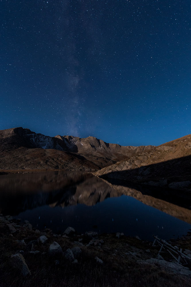 Summit Lake Milky Way Vertical