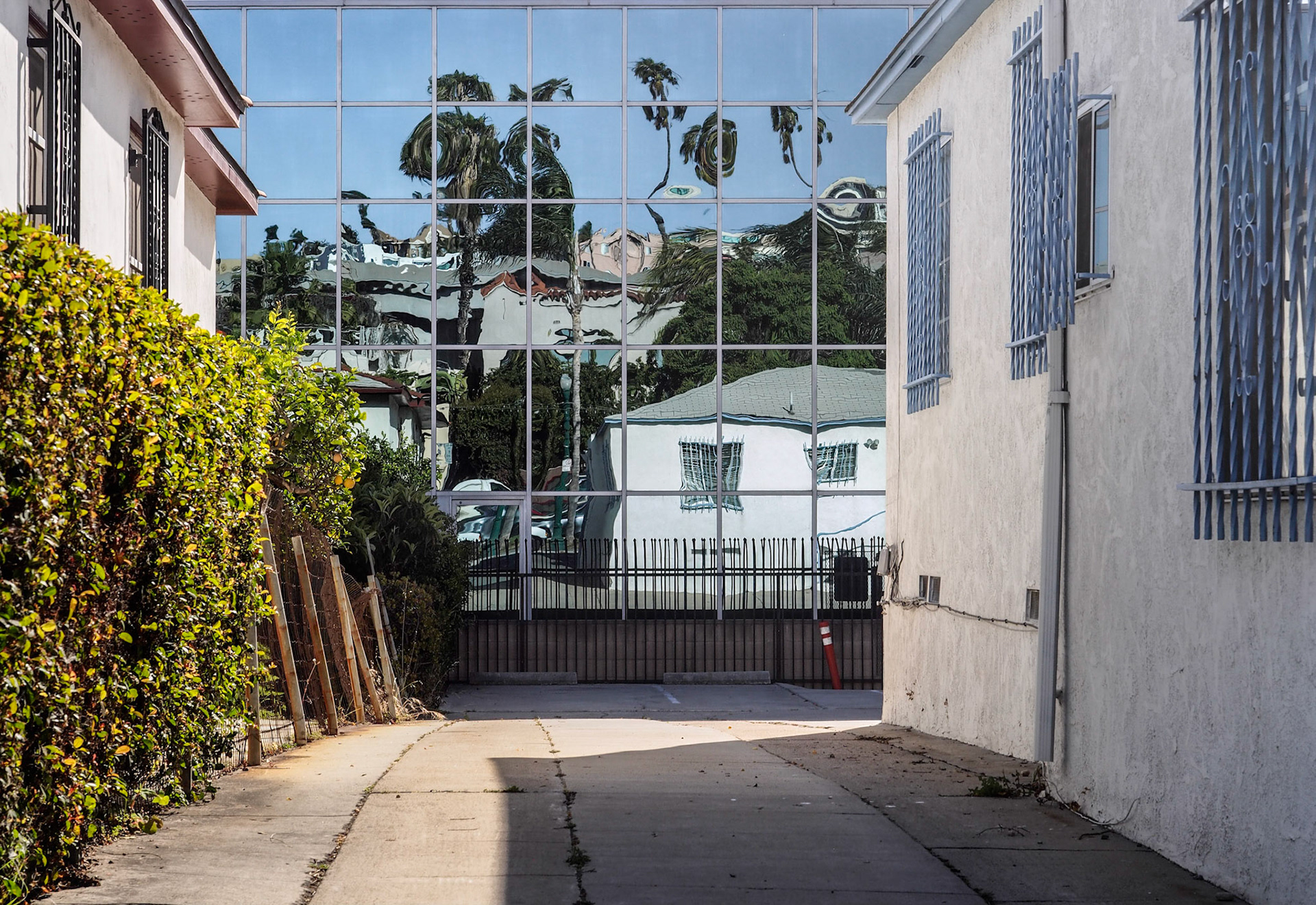 Mirrored Building Reflection, India Street, Little Italy, San Diego, CA, 2014