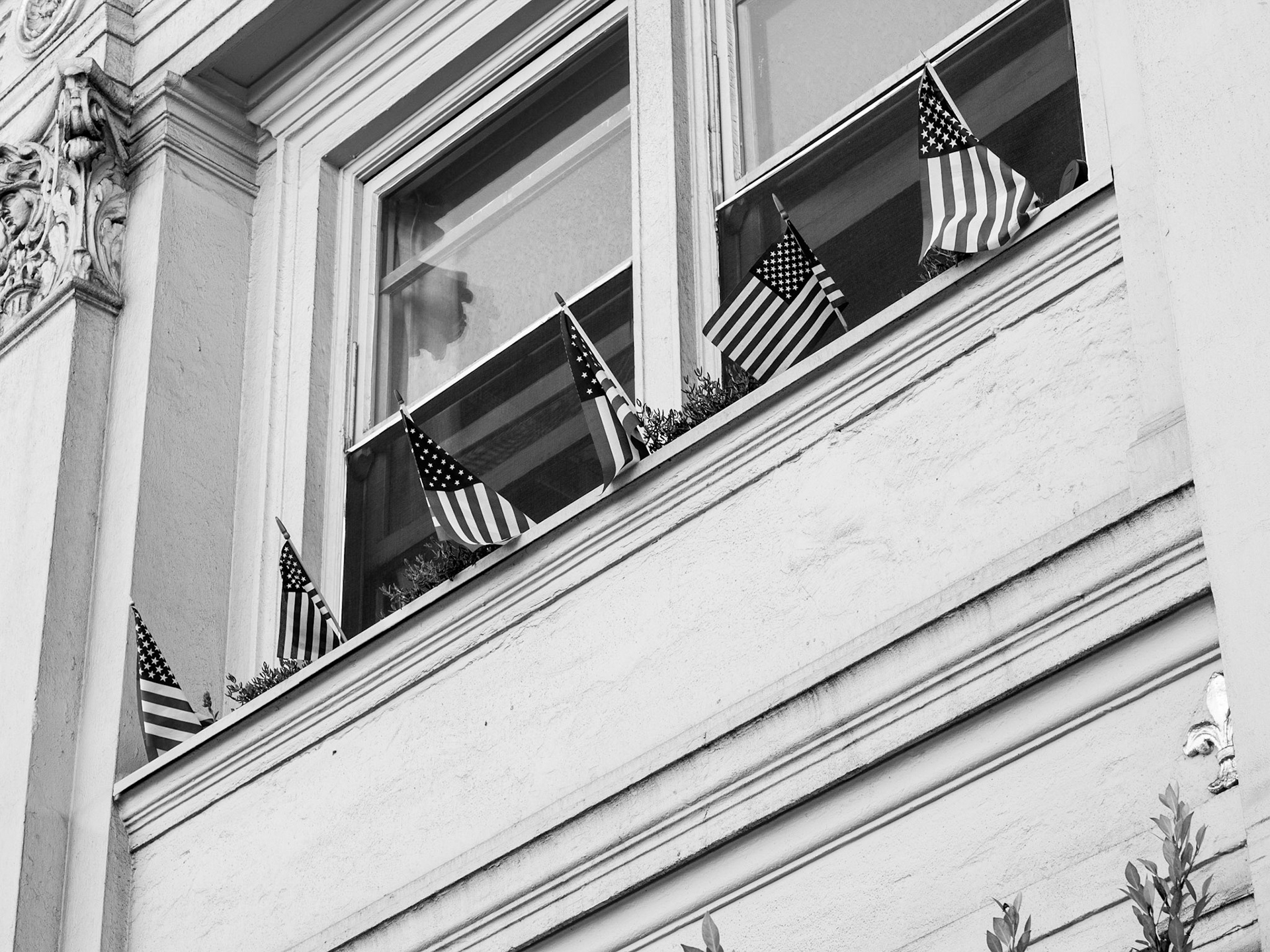 Flags, Orange Ave, Coronado, 2013