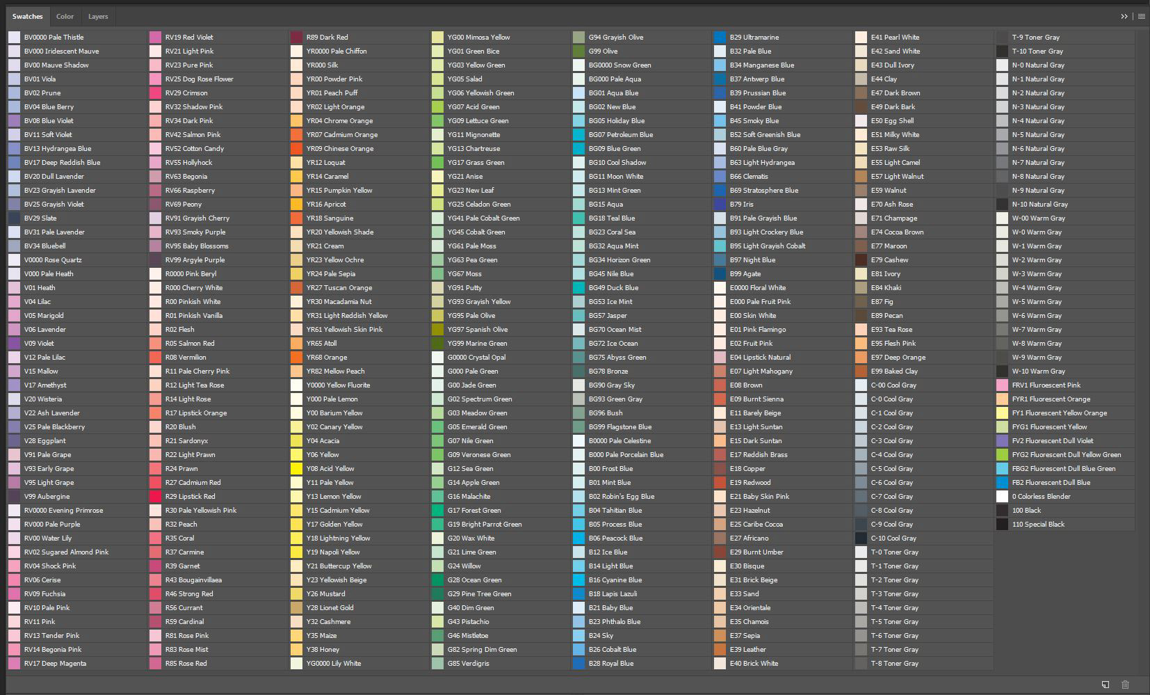 adobe photoshop color swatches free download