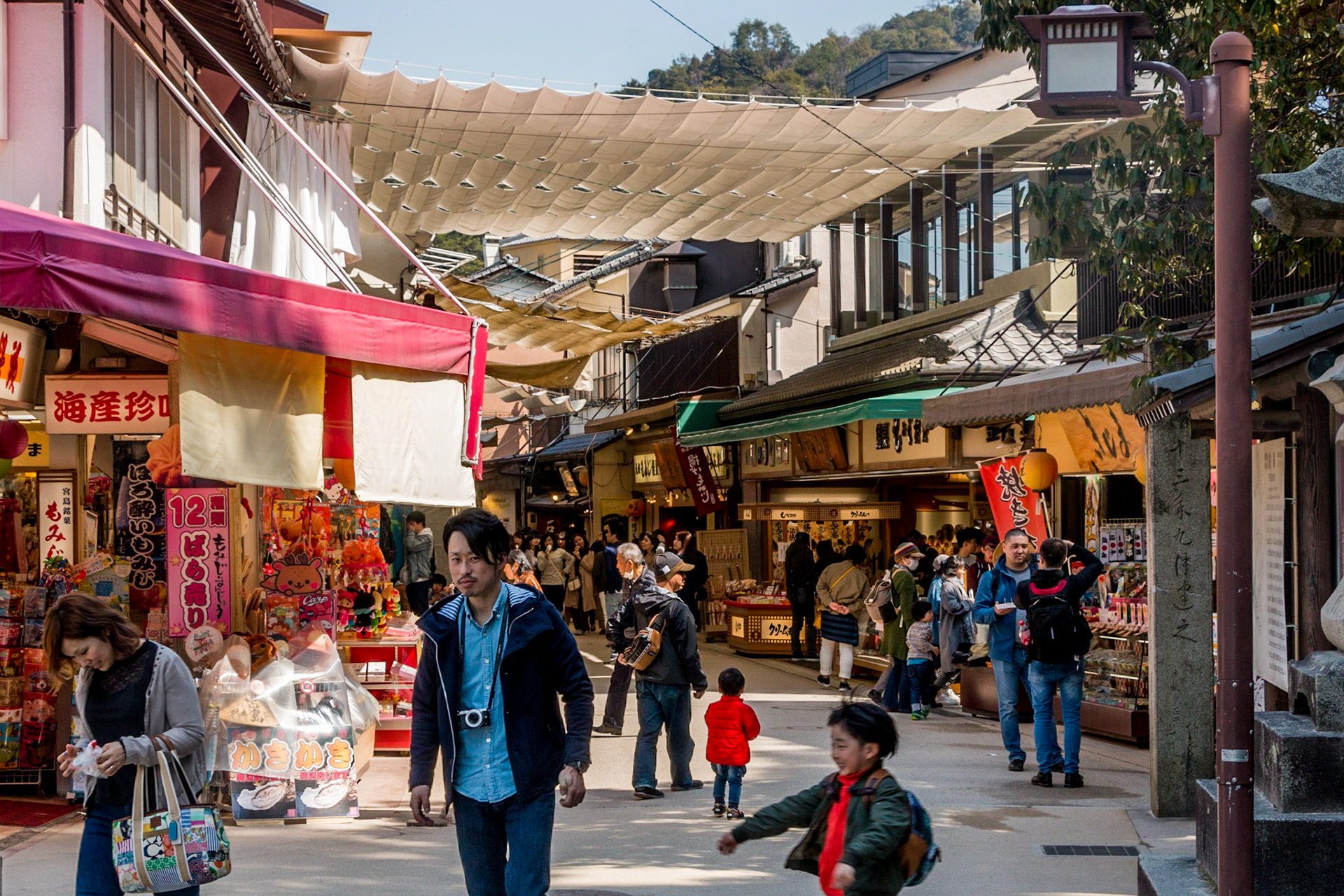 Seaside Japan. Miyajima, Hiroshima, Japan