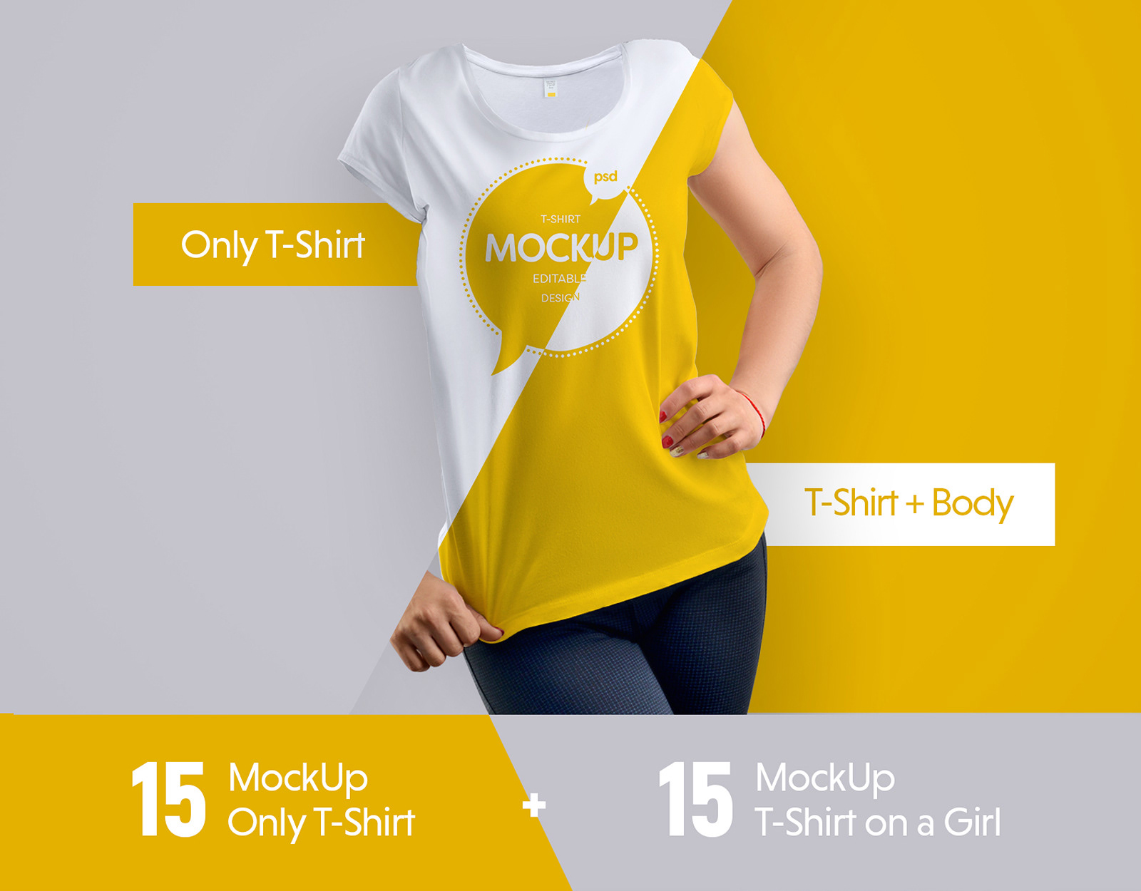 Download Oleg Romanko - 30 Mock-Ups T-Shirt ( + 1 free mockup)