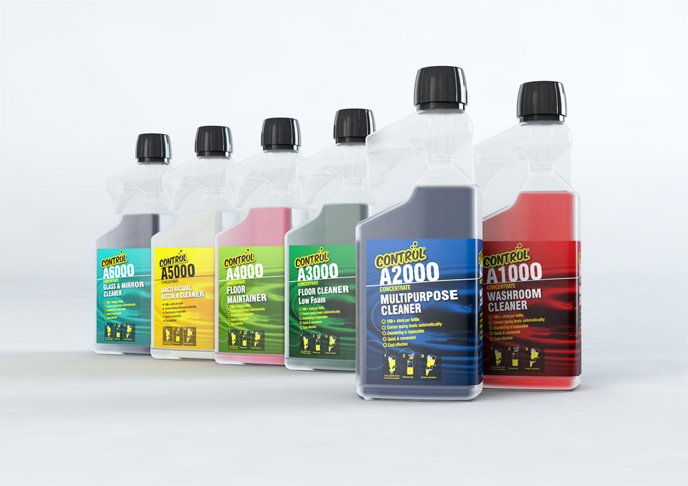 Cleaning Product Group Shot for Advert