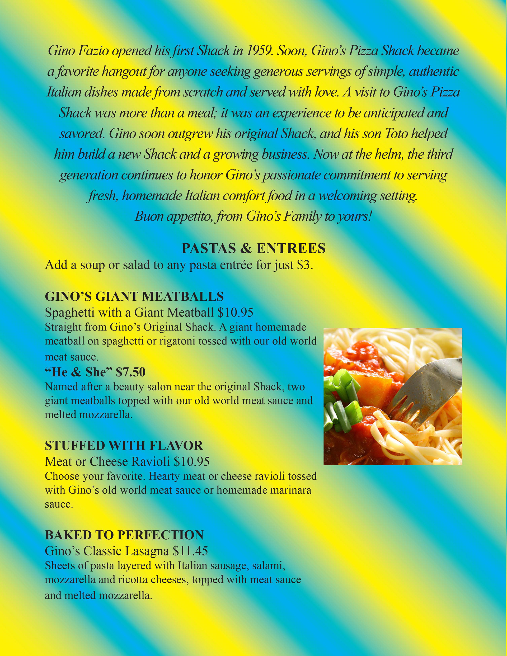 Menu Page 1