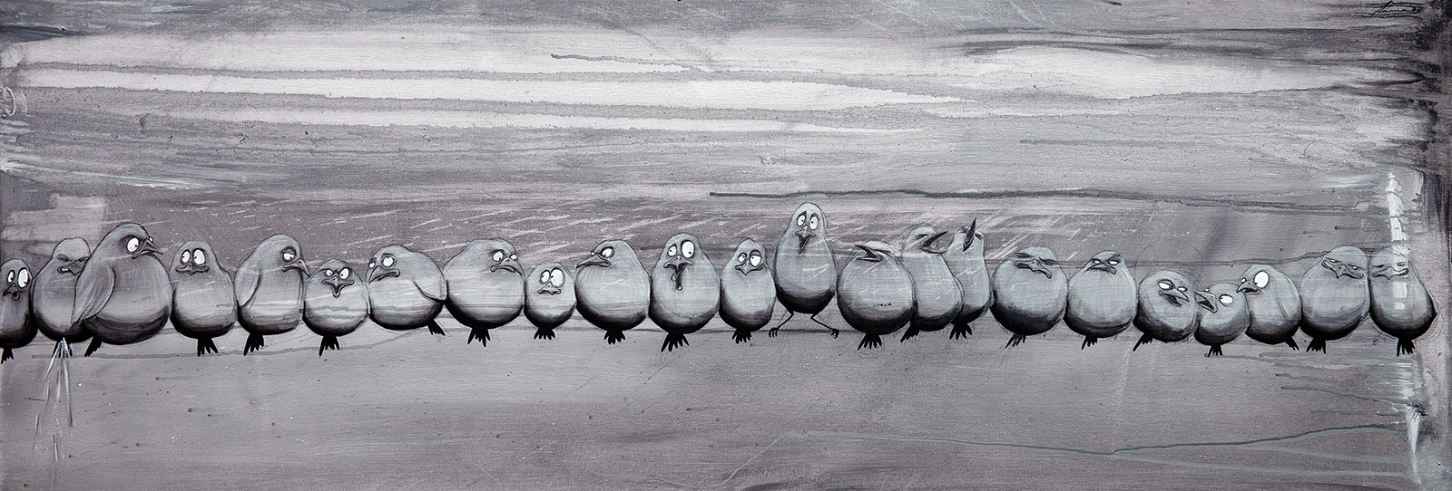Stammtisch // Acryl auf Leinwand