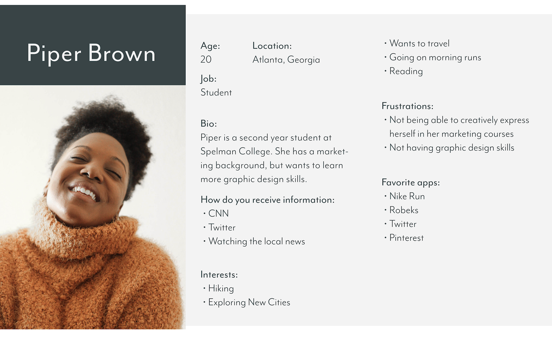 user persona