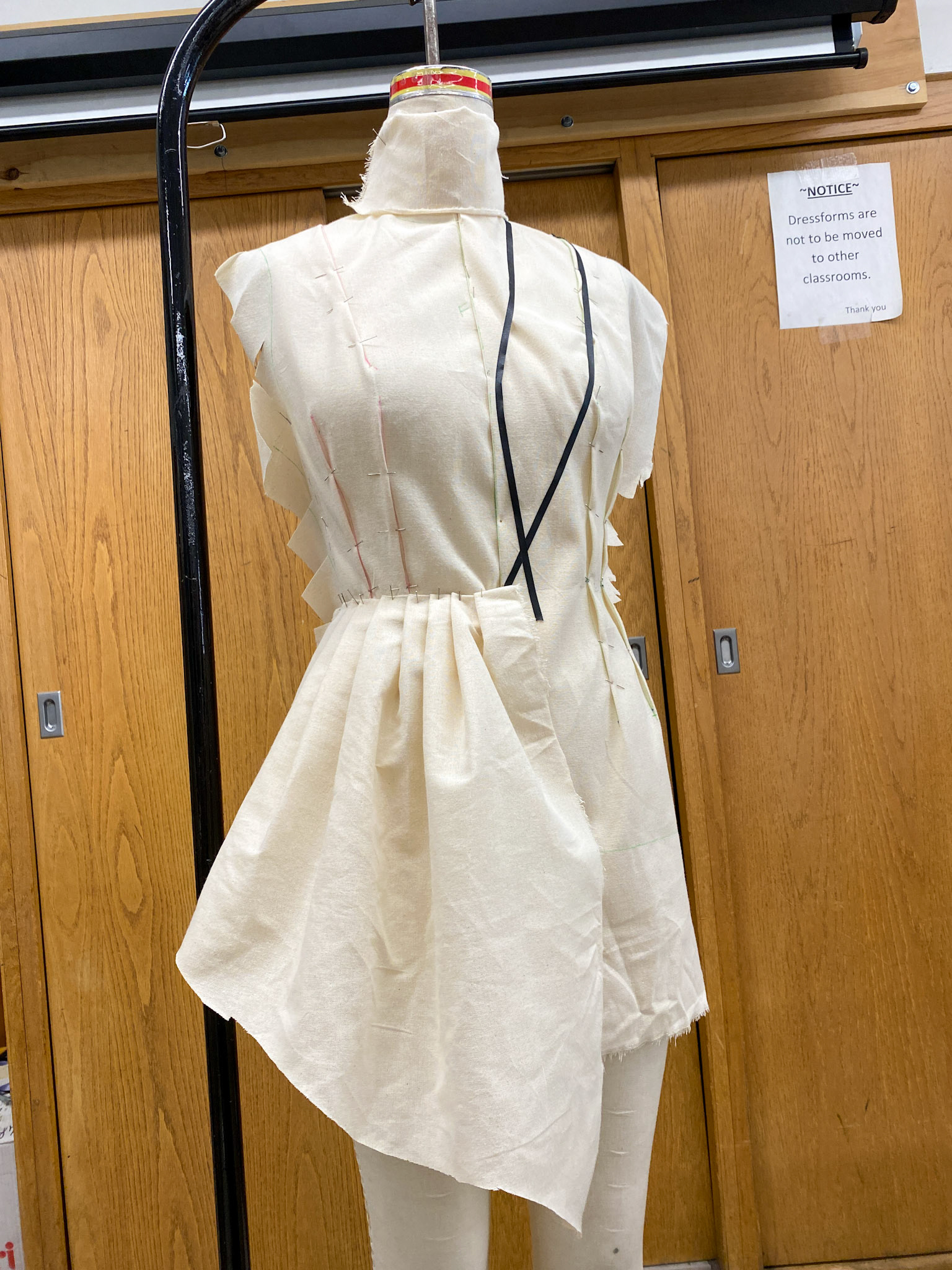 Draping of the jacket