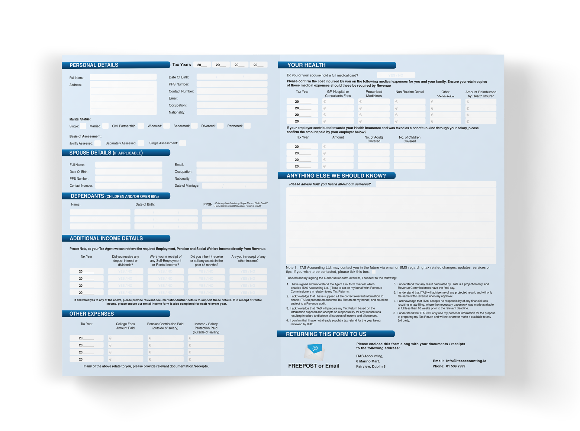 Home Carer Tax Credit Form