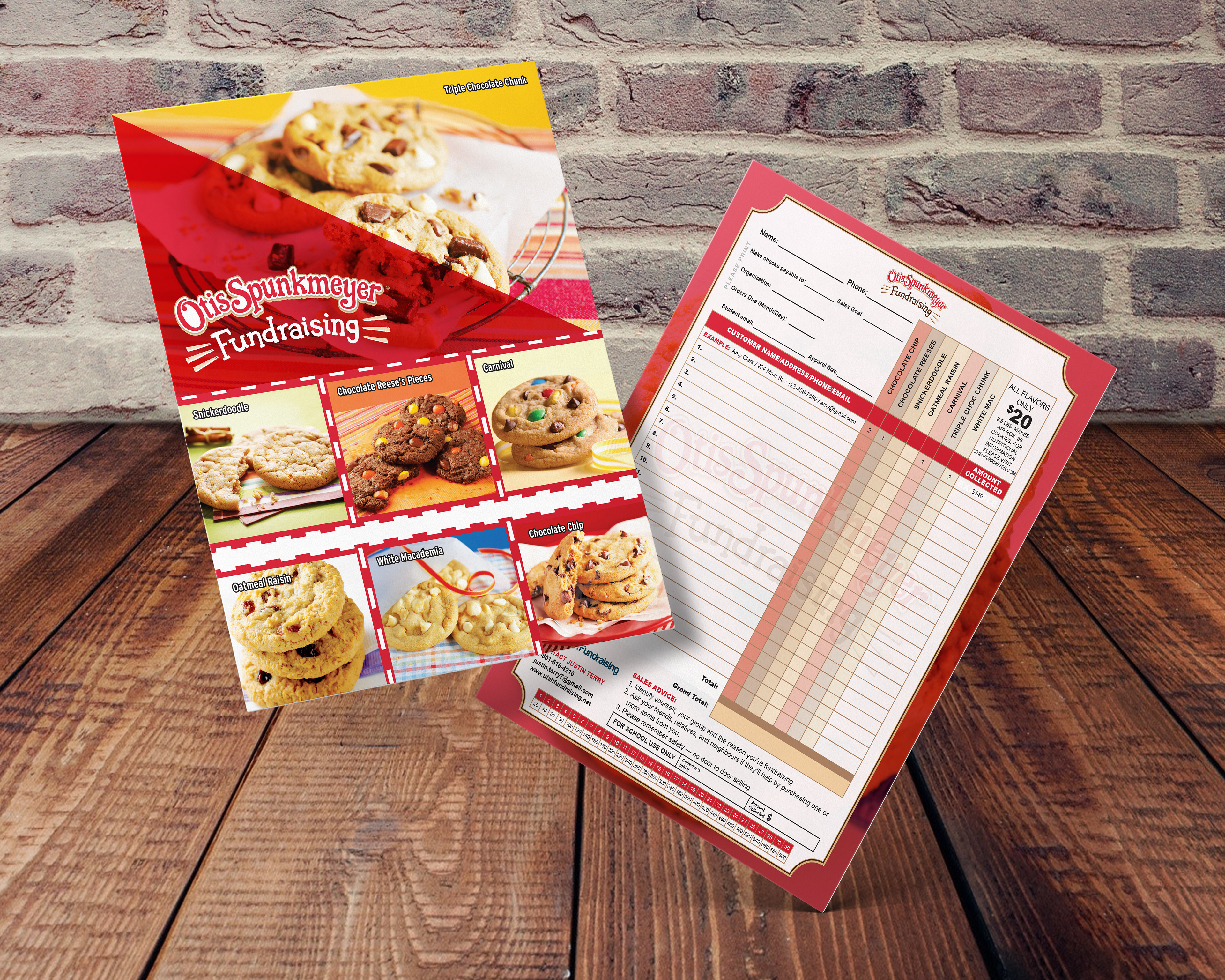 Otis Spunkmeyer Cookie Order Forms