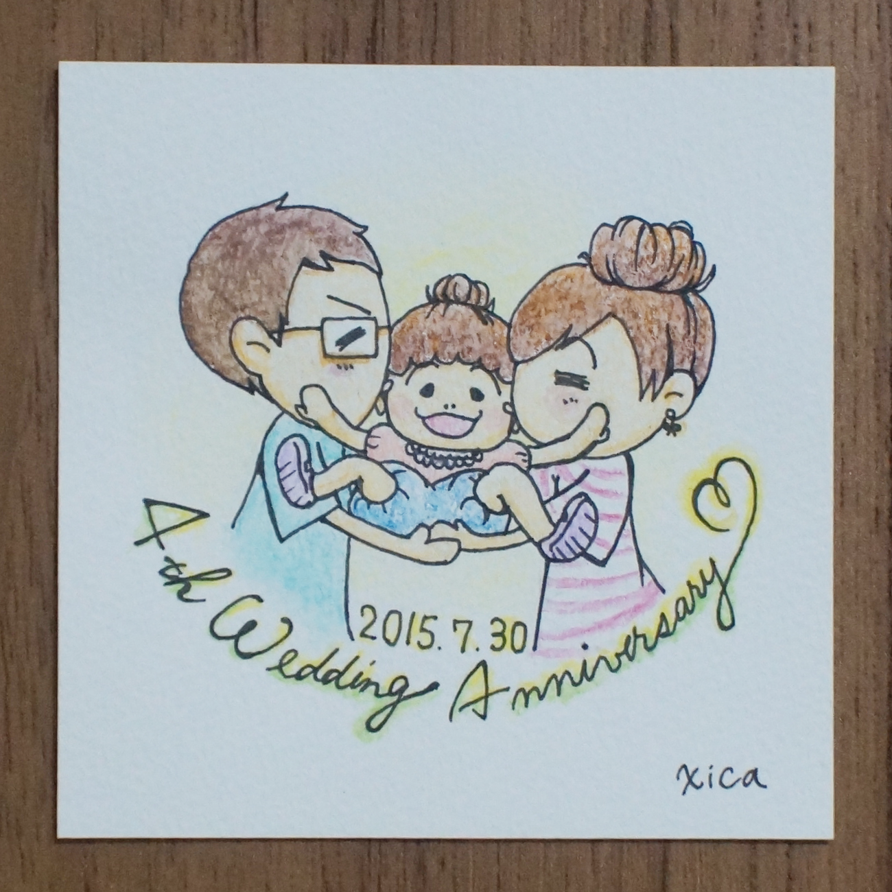 Saika Tamura S Portfolio 結婚記念日イラスト