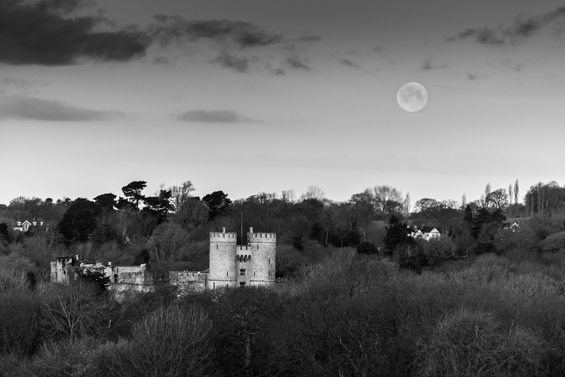 Blue Moon Over Saltwood Castle