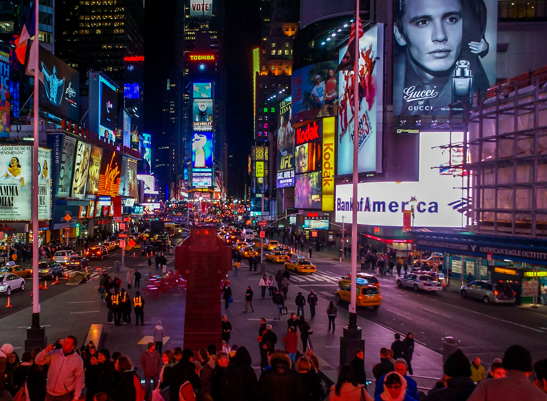 Time Square, from the north end, Manhattan