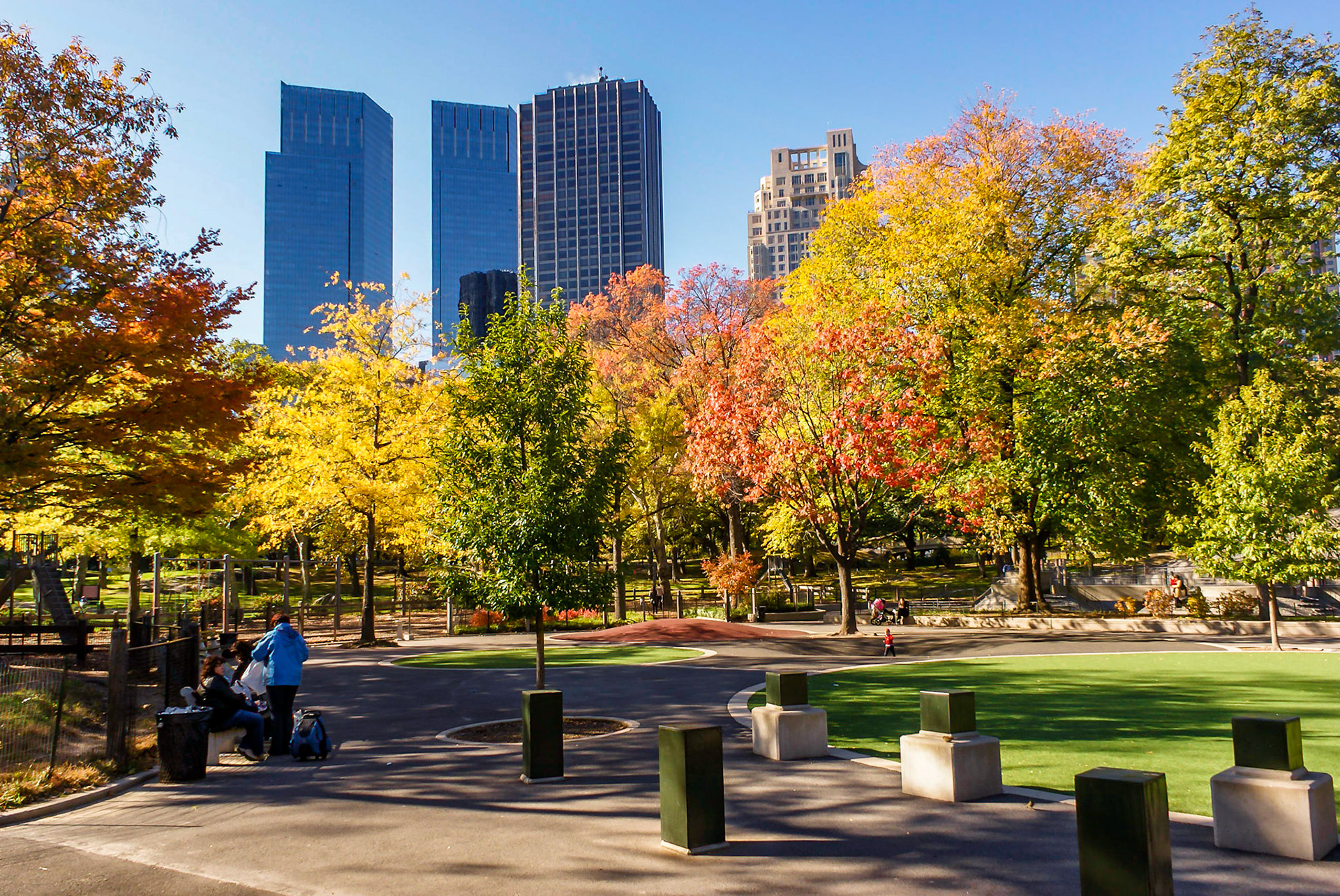Greenery, Concrete & glass, Central Park, Manhattan