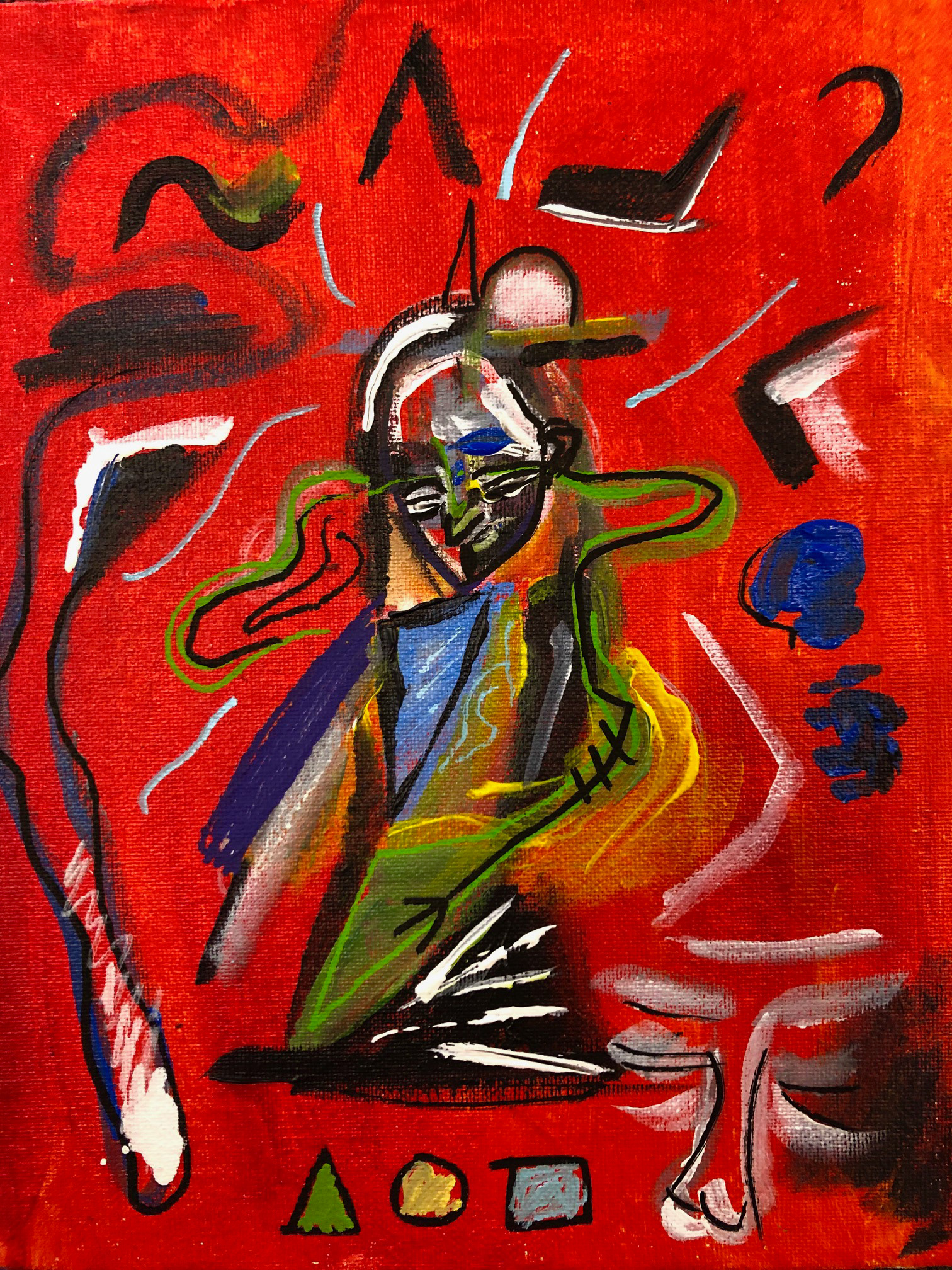 "Groovy Witch", 2019, acrylic on canvas, 8 x 10"