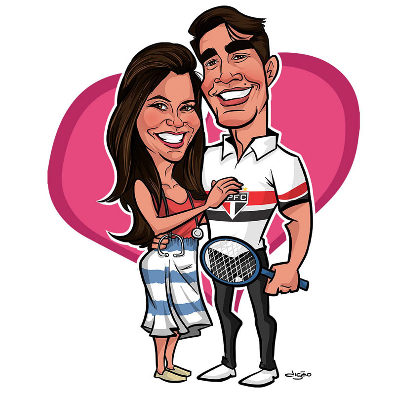Caricatura de Namorados.