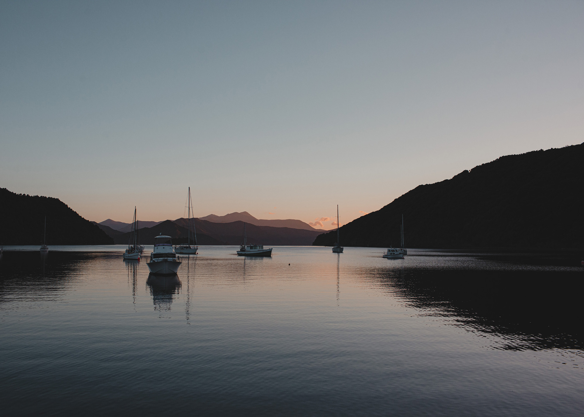Early morning view across the water at Picton