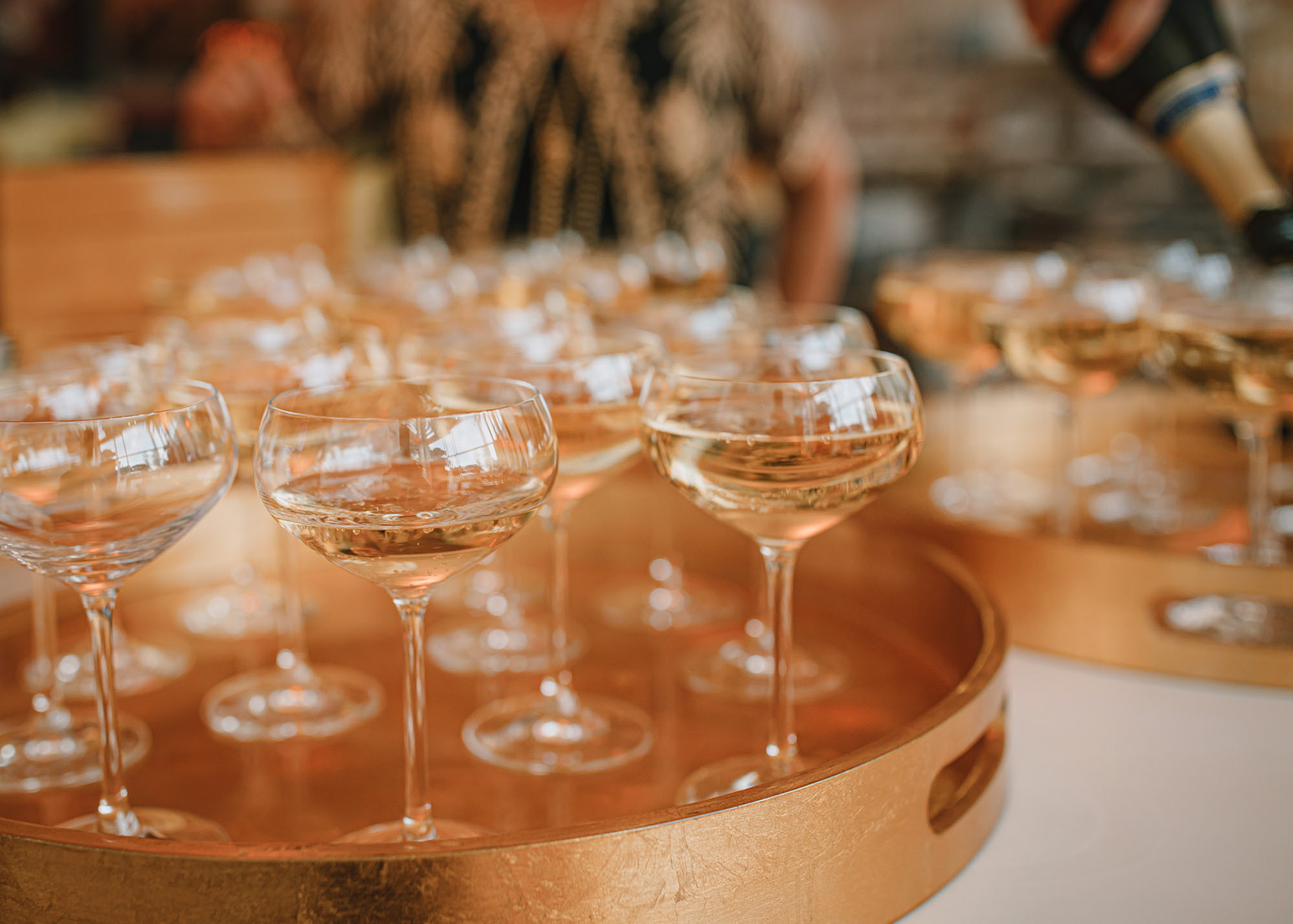 MTG Hawke's Bay Art Deco Festival event - bubbles on arrival
