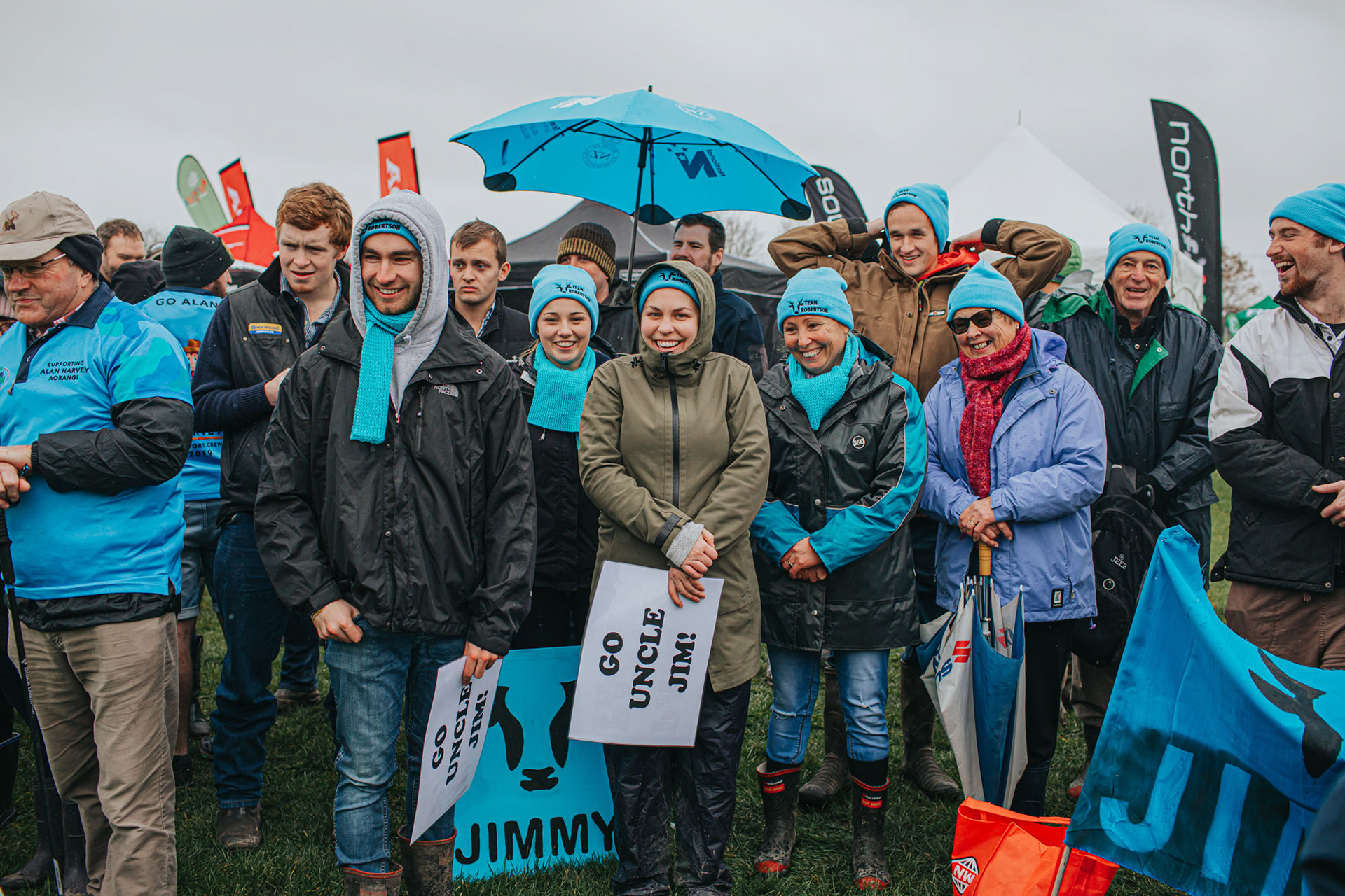 Supporters came out on the wet and cold Practical Day.