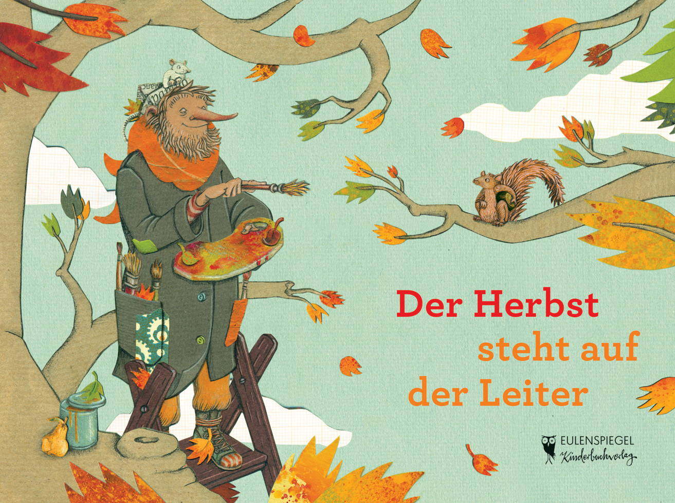 Annika Huskamp Illustration Der Herbst Steht Auf Der Leiter Children S Book