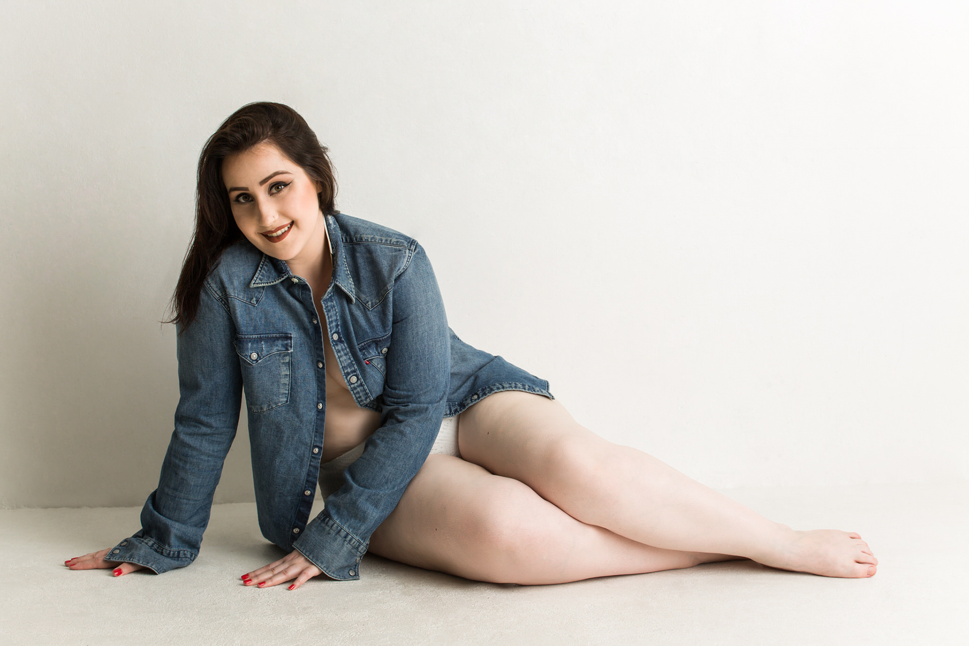 Ensaio fotográfico feminino em estúdio em Videira/SC