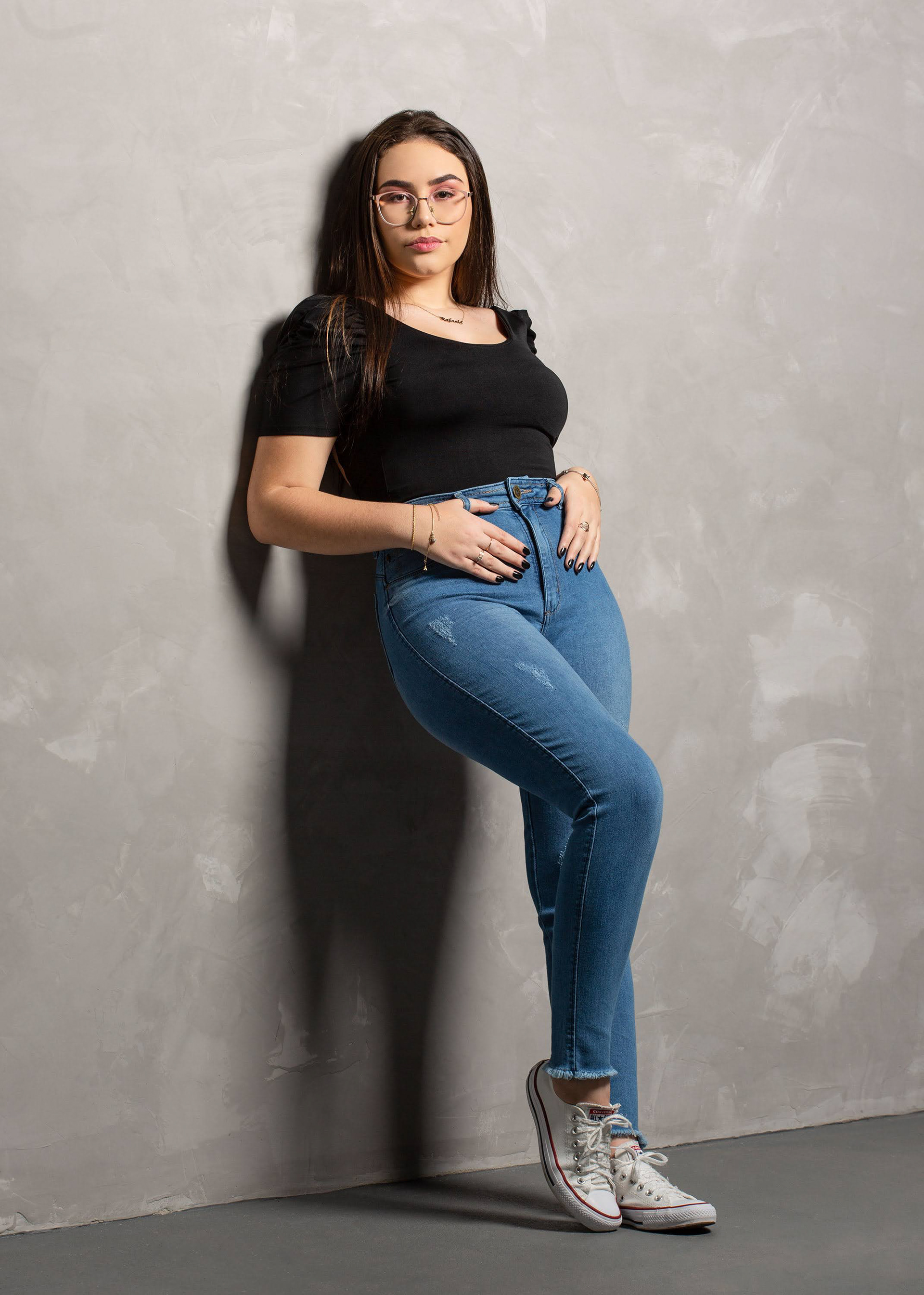 Ensaio fotográfico feminino em estúdio, em Videira/SC