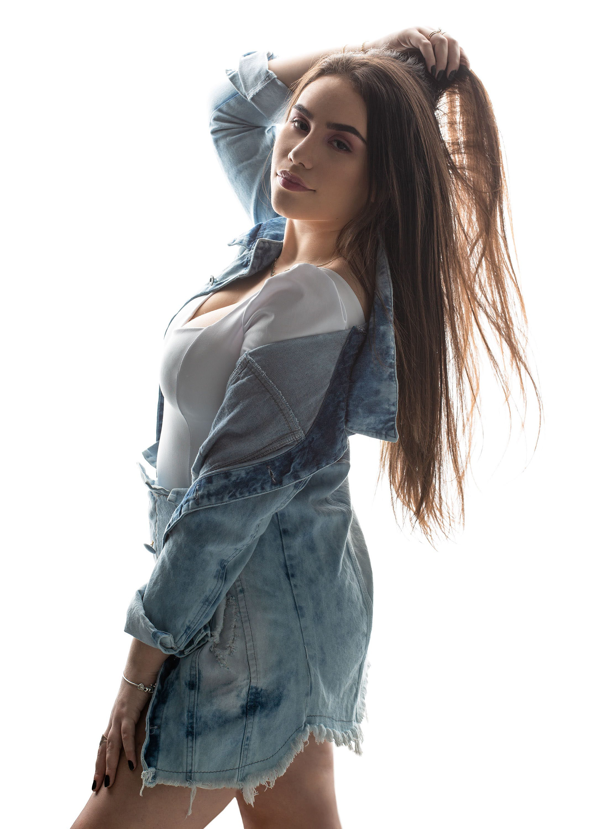 Ensaio fotográfico feminino em estúdio, em Videira/SC