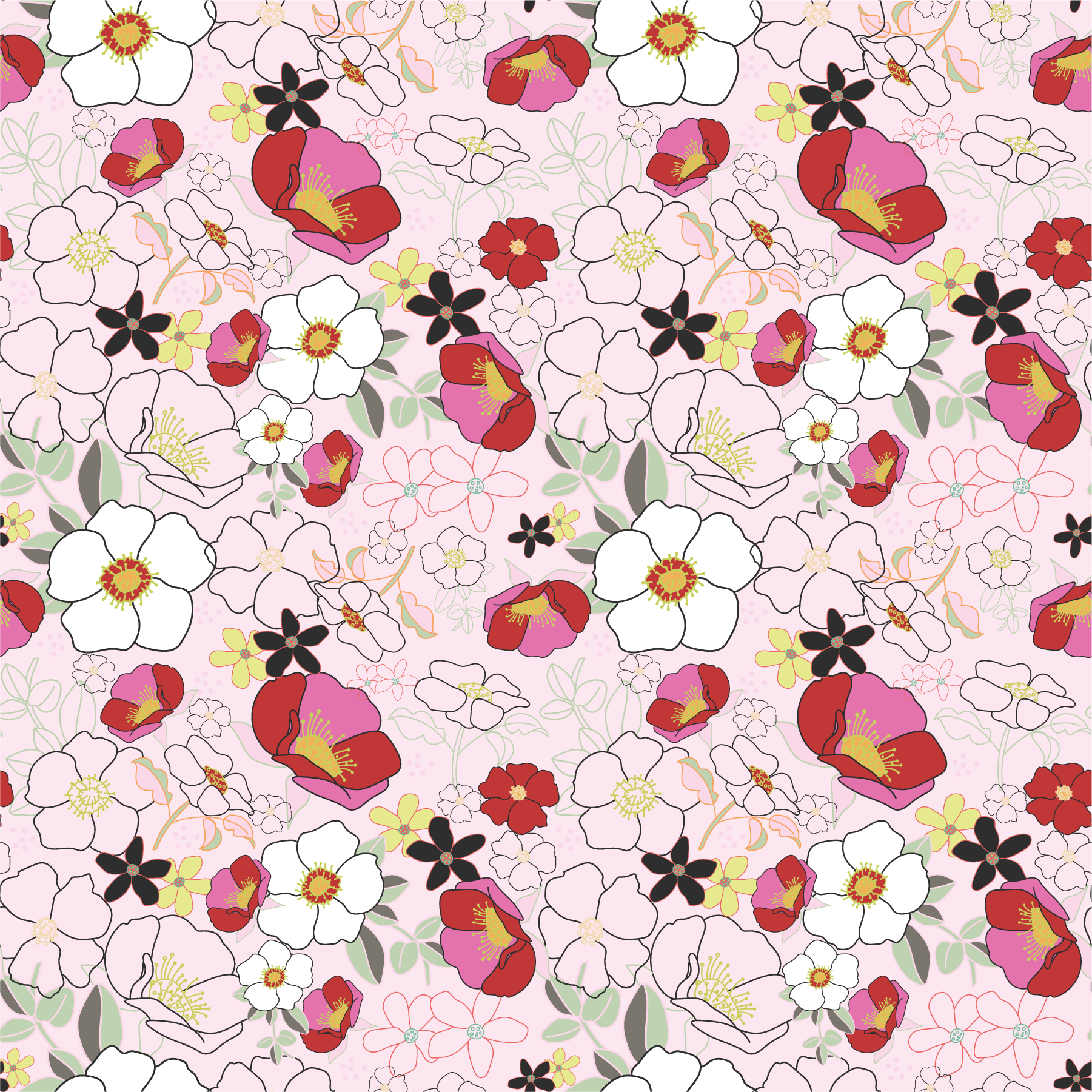 Georgia Cherokee Rose - Pinks